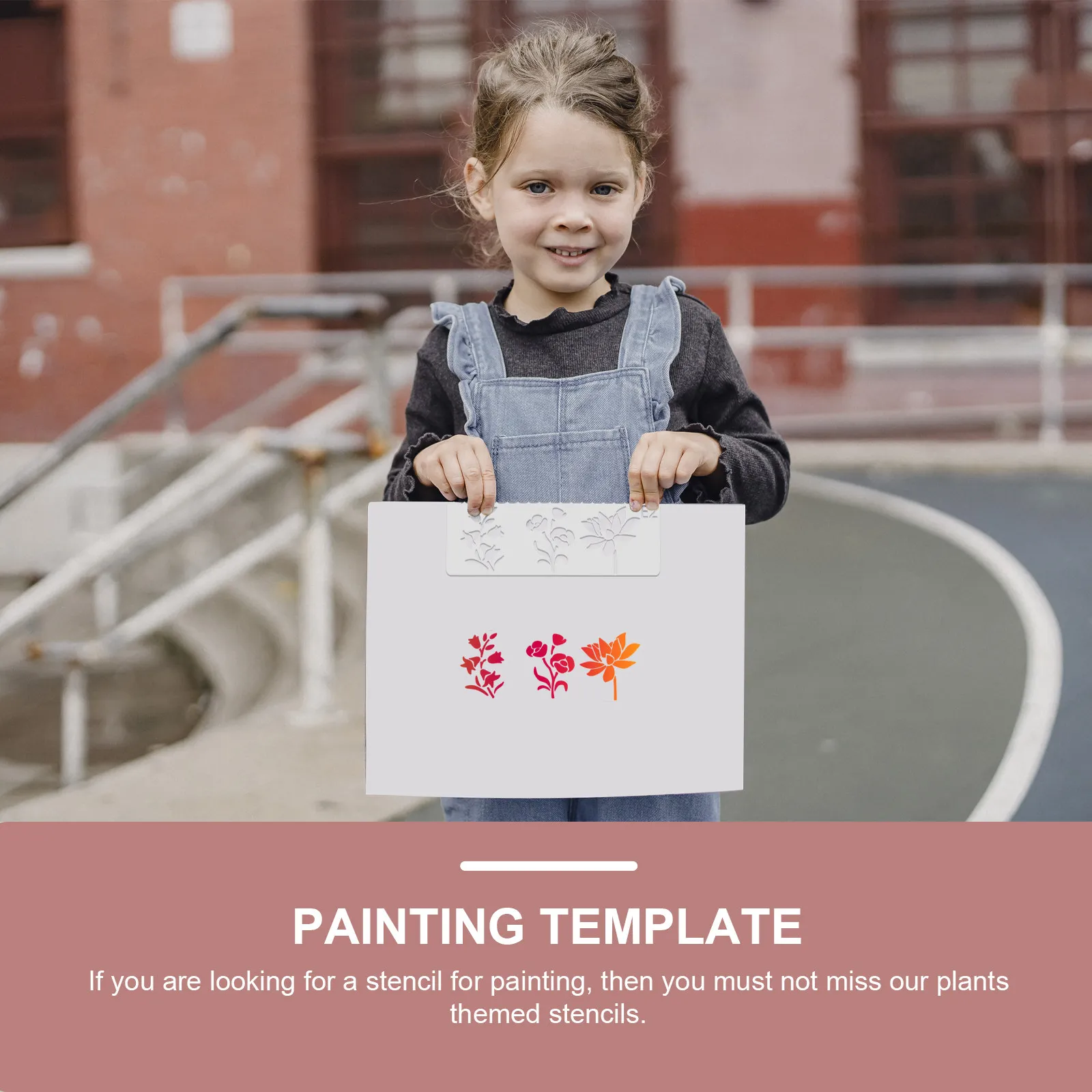 

24 Sheets Plastic Stencil Hollow Templates for Kids Graffiti Flower Patterns Drawing Accessories Reusable Art Supplies