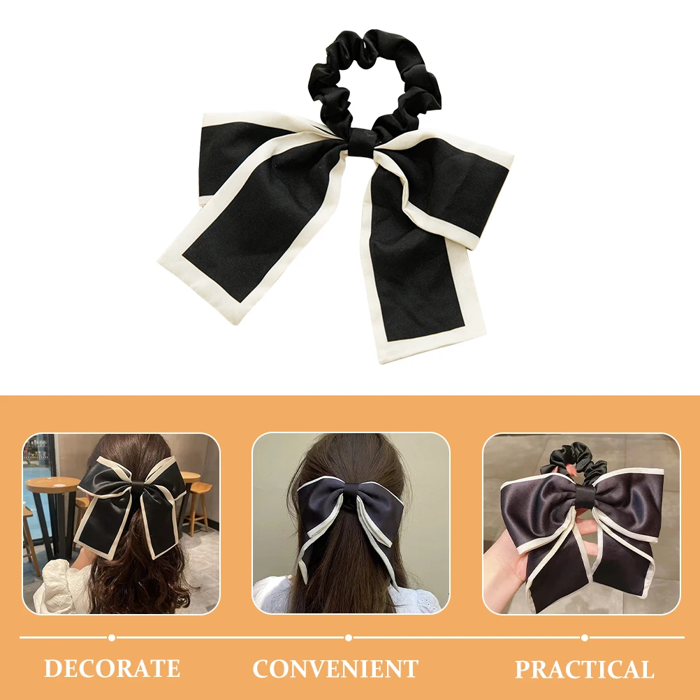 

3pcs Women'S Butterfly Ties Elastic Ponytail Holders Bow Design Soft Hair Accessories For Girls Stylish Hairbands Daily Party