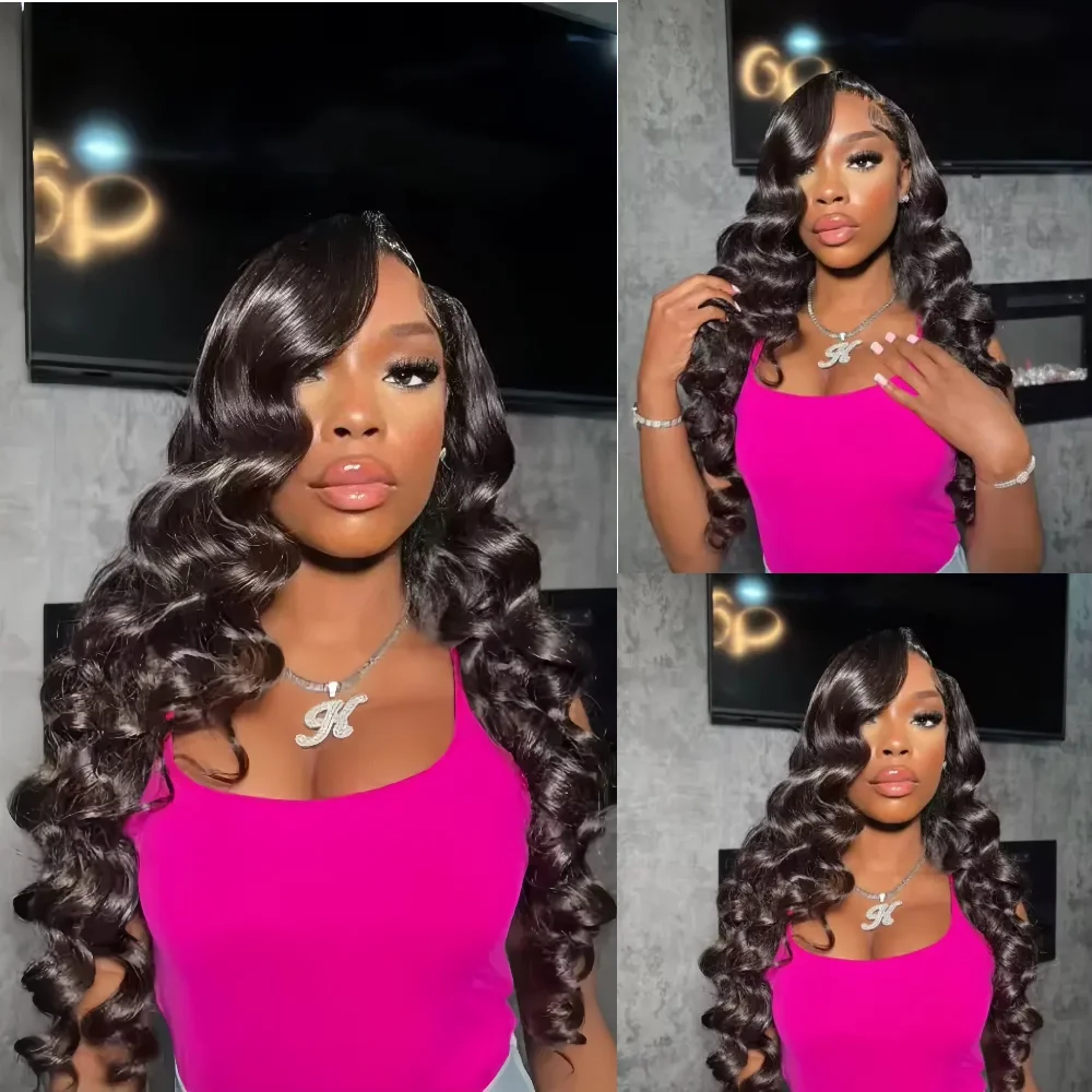 

Парик из натуральных волос с глубокой волной, плотность 200, 13x4 HD, с кружевной передней частью, 36 дюймов, с предварительно выщипанными прядями, 13x6, кудрявый, с кружевной фронтальной частью