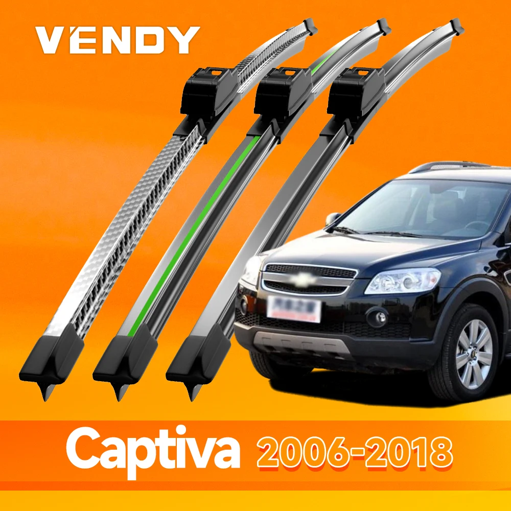 2 uds para Chevrolet Captiva 2006-2018 limpiaparabrisas delantero accesorios ventana de parabrisas 2007 2010 2014 2015 2016 2017