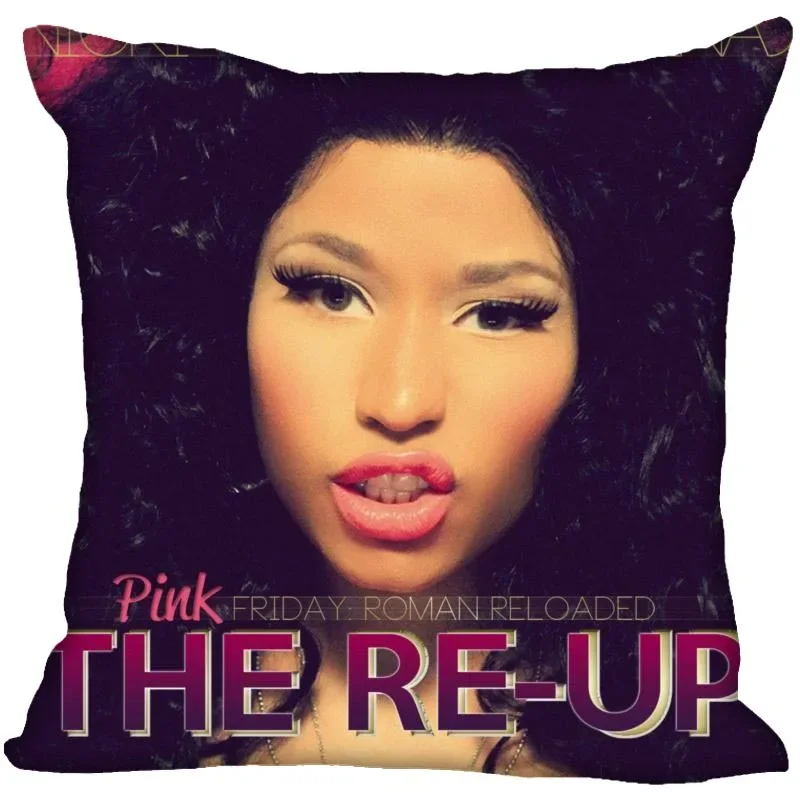 Nicki Minaj Pillow Case For Home Decorative Pillows Cover Invisible Zippered Throw PillowCases 45X45cm