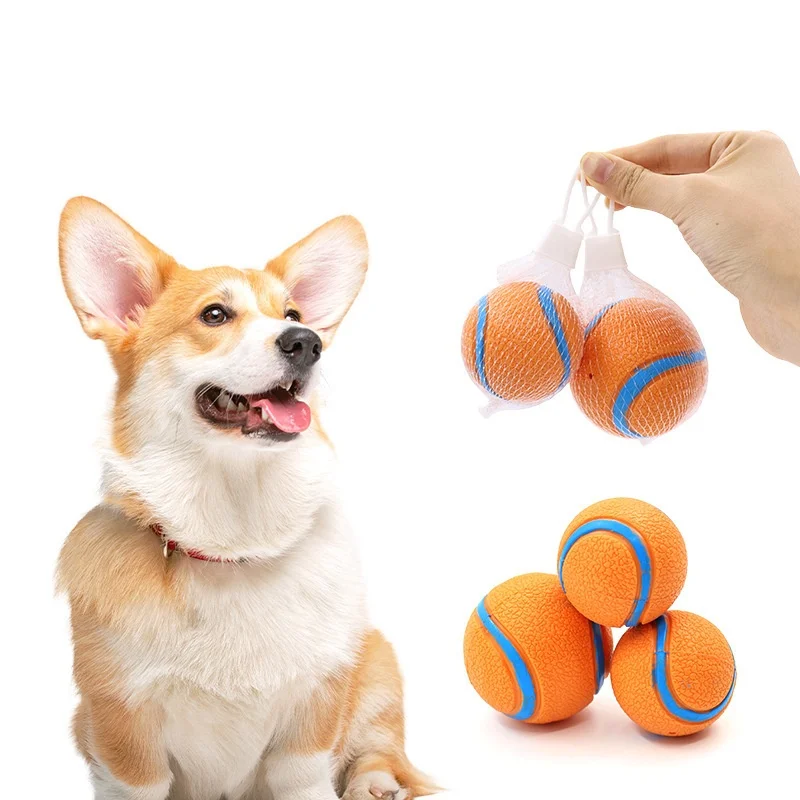 Pelota elástica para perros, juguete resistente para cachorros, accesorios universales para mascotas, para perros pequeños, medianos y grandes