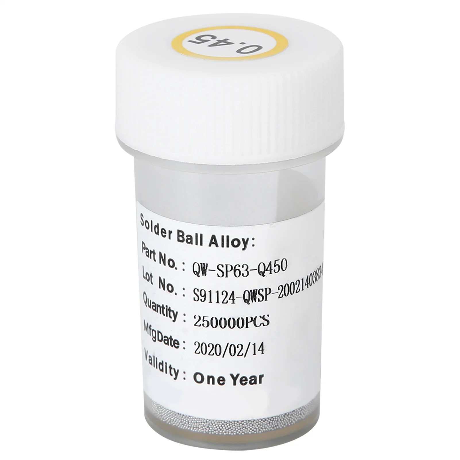 Solder Balls BGA Reballing 0.45mm 250 Thousand Grains for Laptop Phone Repair