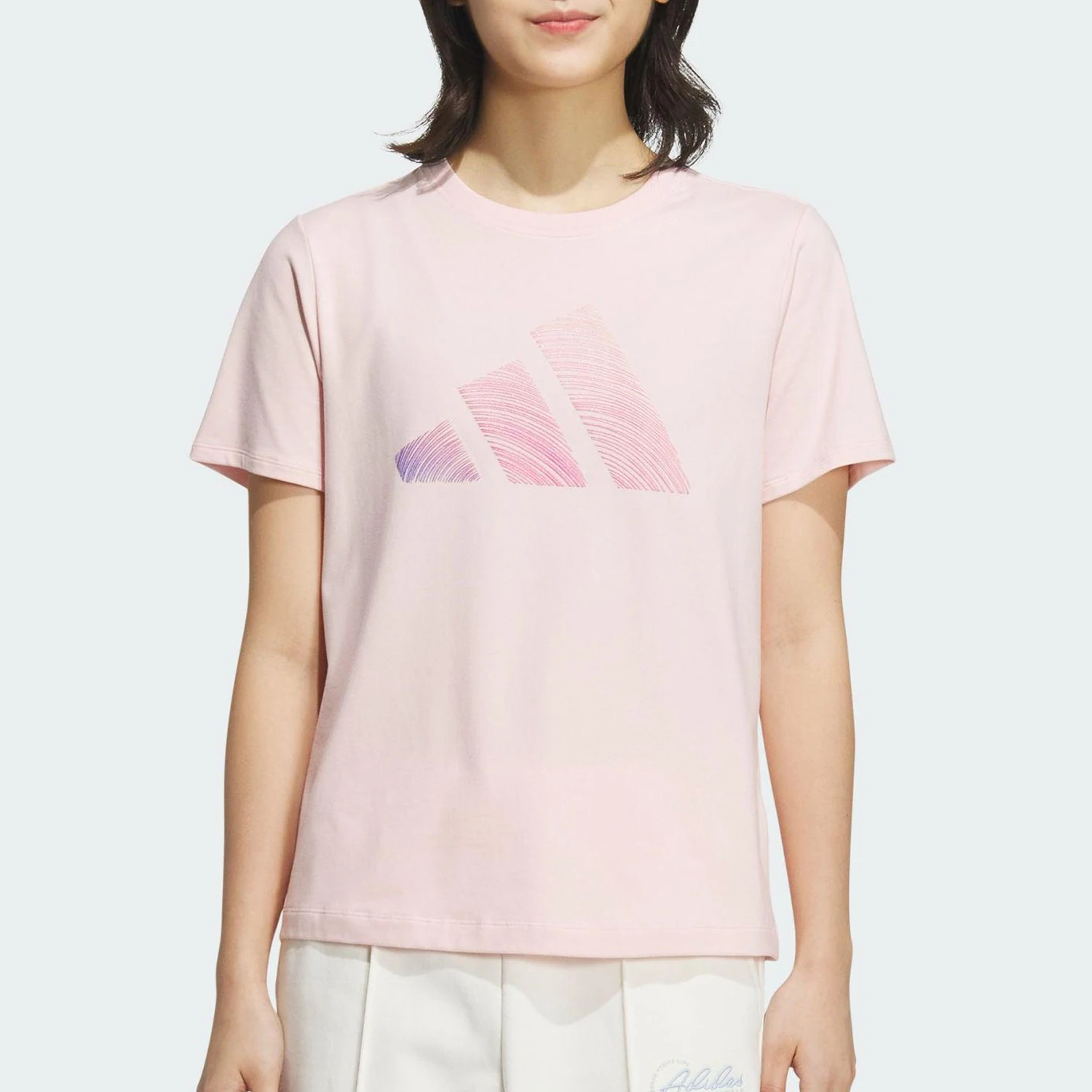 

Оригинальная летняя женская дышащая футболка Adidas для занятий спортом на открытом воздухе 2025, JZ1577