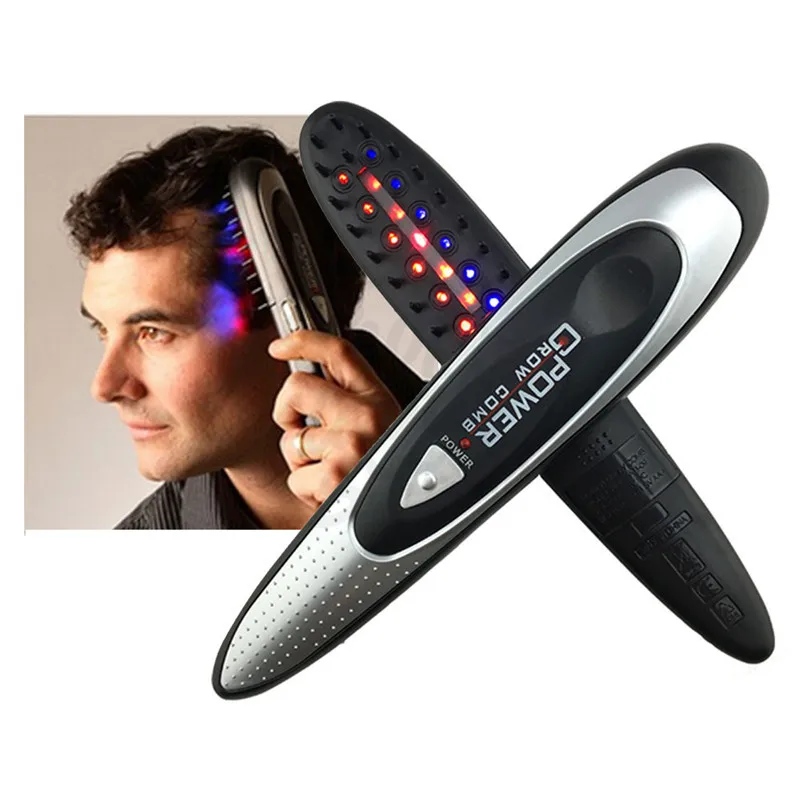 Electric Infrared Power Grow Comb Brush Massage Laser Equipment Hair Growth Care Anti Hair Loss Treatment Regrowth Restoration