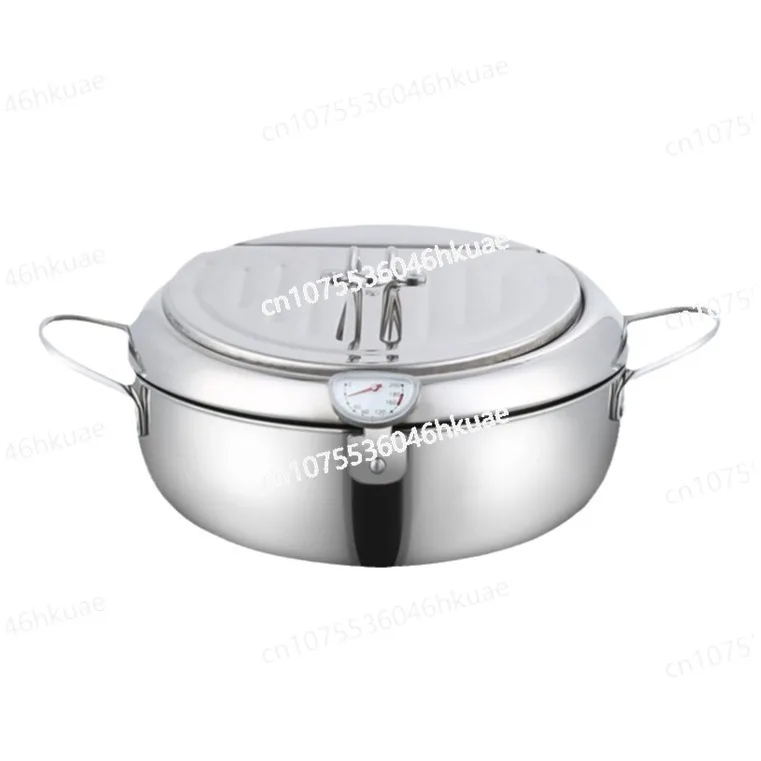 

Japanese-style Tempura Thickened Stainless Steel Multifunctional Fryer Household Controlled Temperature Small Fryer Binaural