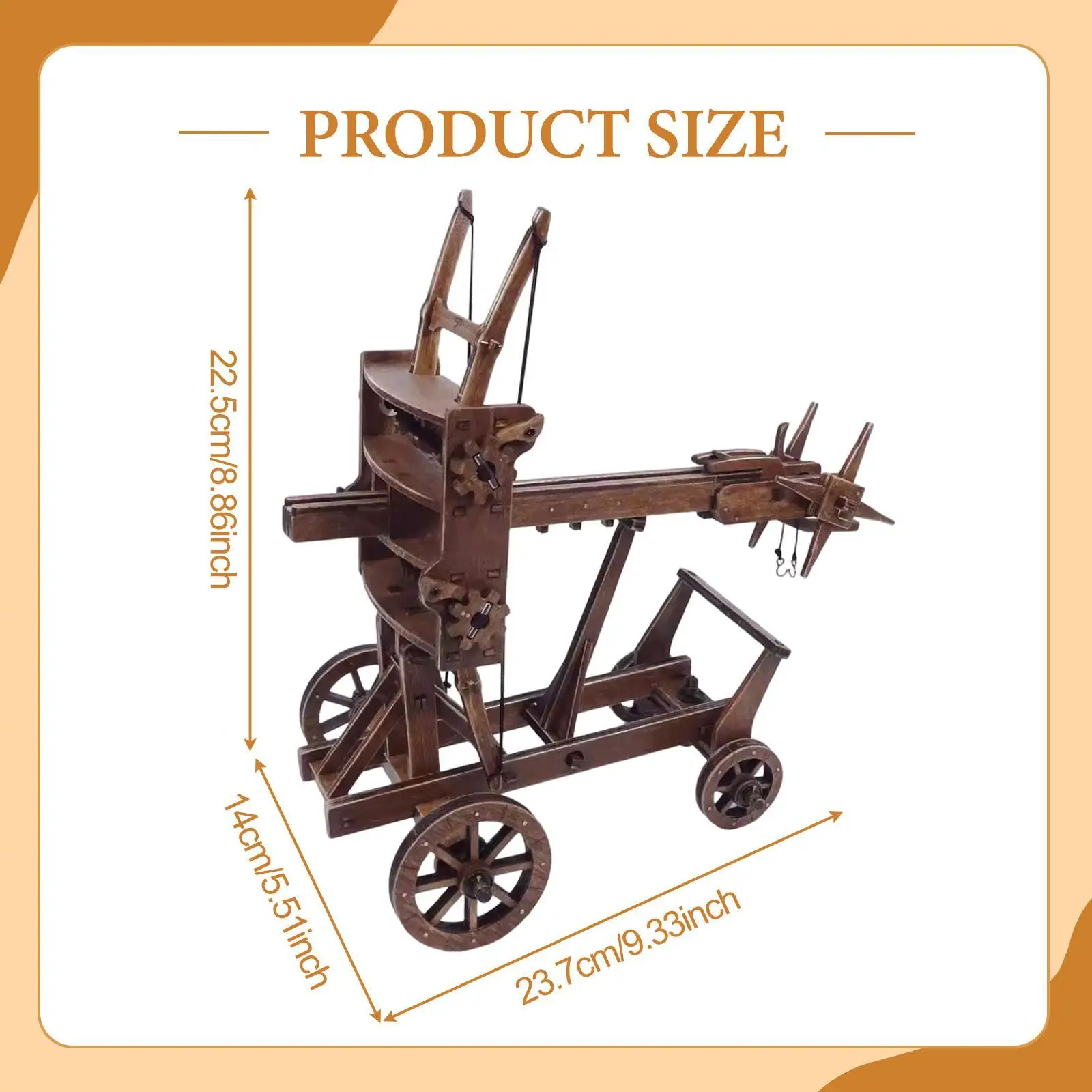 

Набор для сборки модели колесницы, для практического обучения, декор для дома, офисная игрушка, украшение для стола, древнекитайская колесница, поделка своими руками для мальчиков и девочек