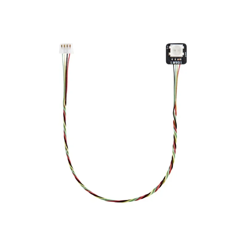 2Pcs WS2812 RGBW LED Light Board IDC 0.8mm 4Pin Connector for Creative DIY Projects Compatible with Tuozhu CyberBrick Maker