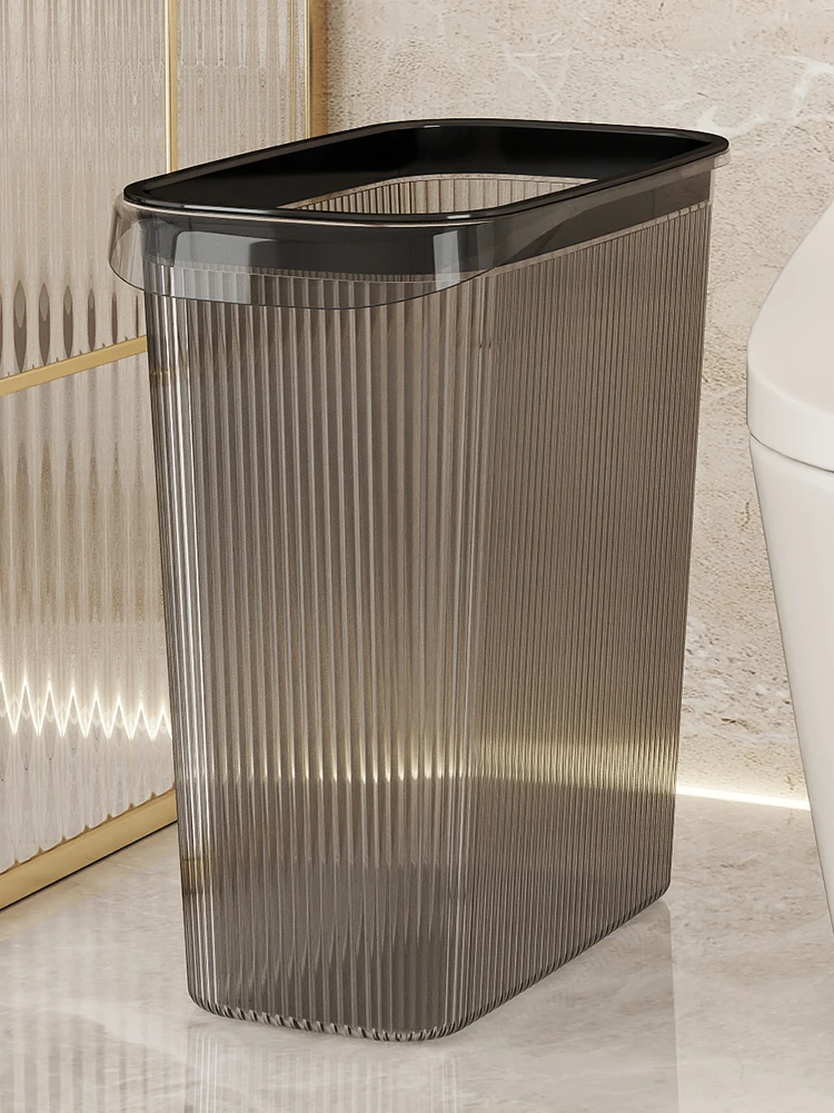 

Large Capaci Rectangular Batoom Tra Can Wall-Mounted Toilet Paper Basket Home Use Thiened PP Material Easy Cleaning