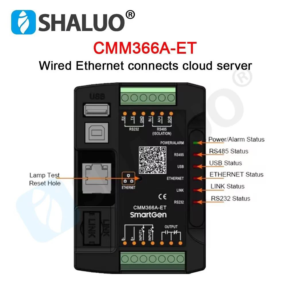 Smartgen CMM366A-4G 4G GPRS Wireless Network Cloud Monitoring Communication Module CMM366A-ET Ethernet Generator Control Panel