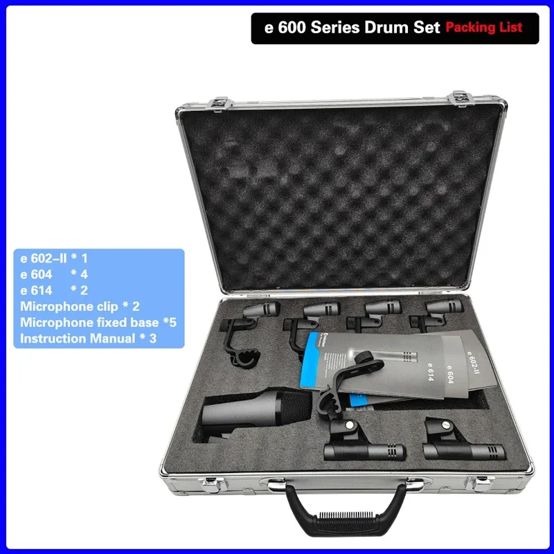 

Evolution 600 Series Percussion Drum/drum Instrument Microphone Set Suitable For Bass Drums Bass Guitars And Tuba