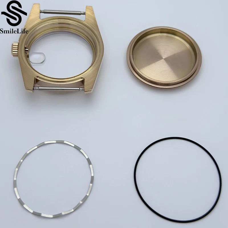 SmileLife Sapphire Glass 36 มม./39 มม.สําหรับนาฬิกาผู้ชายกรณี Fit NH34 NH35 NH36 การเคลื่อนไหวกันน้ําแฟชั่น Rose Gold 316L สแตนเลส