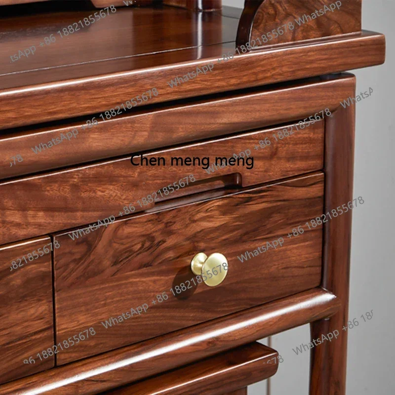 Armário budista, conjunto de mesa de três peças, armário God of Wealth, oferecendo mesa para uso doméstico, armário Shentai, estilo chinês H