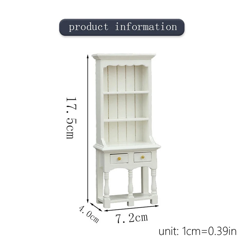 1:12 Dollhouse Miniature ตู้หนังสือตู้ตุ๊กตาบ้านจอแสดงผลตู้ Racks มินิเฟอร์นิเจอร์ของเล่นตกแต่ง