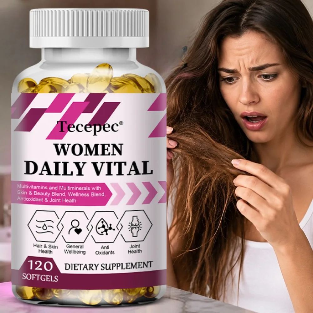 Multivitamin for Women- Daily Vitamins for Woman with Biotin, Calcium, Iron & Zinc, Complete Women’s Vitamins, 120 Capsules