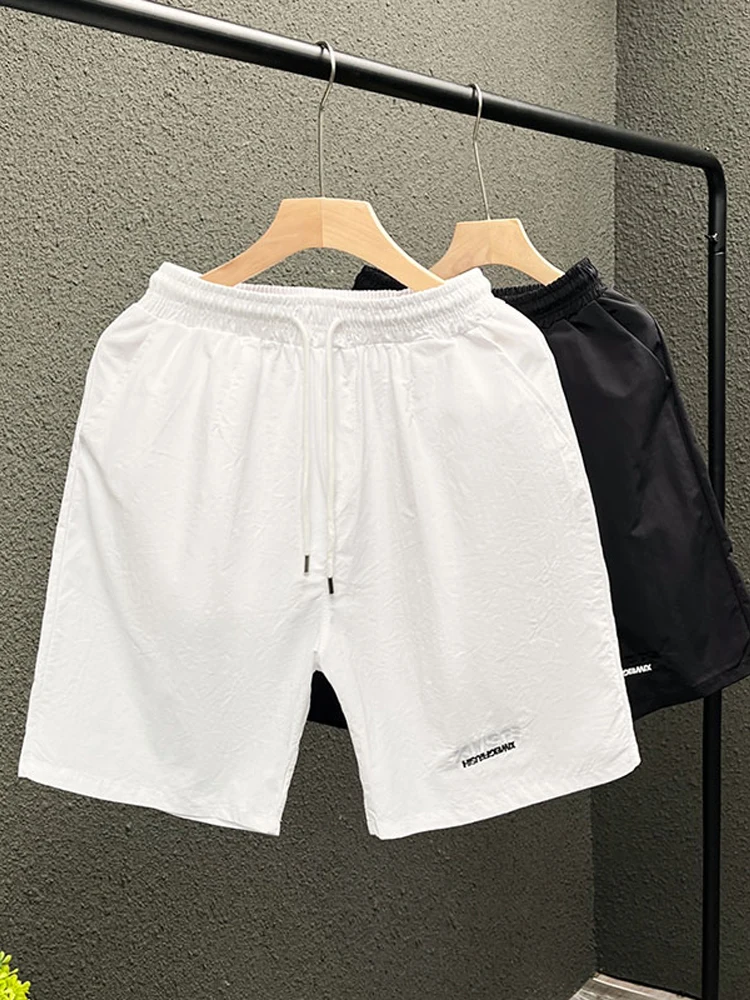 

Летние модные высококачественные мужские спортивные брюки, повседневные легкие быстросохнущие пляжные брюки, рабочие брюки прямого кроя