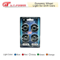 4pcs/set G.T.POWER Car Dynmaic Wheel Light LED Set RC model For RC Drift Car Truck