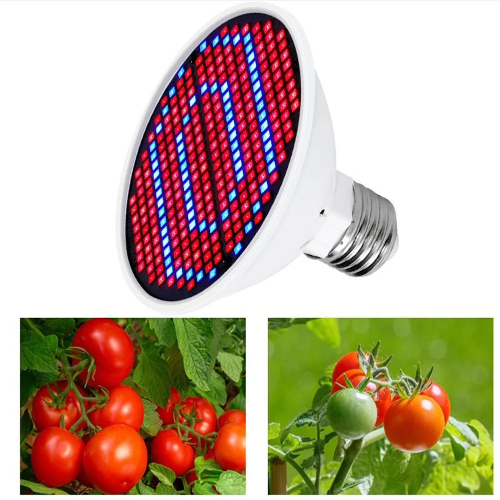 E27 Led Plant Growth Light Full Spectrum Garden Led Bulb Plant Growth Light 48/60/80LED Growing Lights Accessories