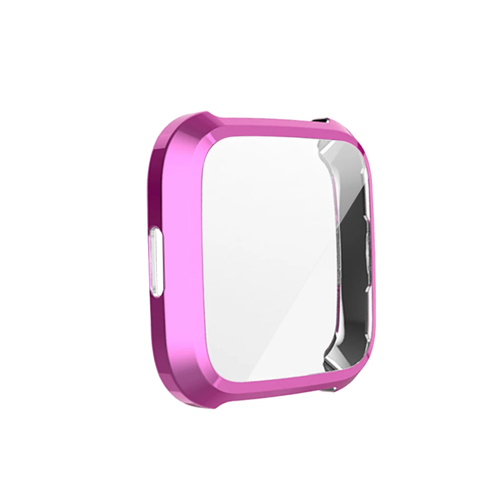 

Smart Watch Case Protective Cover Purple Accessories Durable TPU Anti Scratch Drop Bump Full Protection Stylish Elegant Design