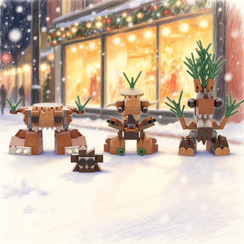 Art Craft Ideas For Christmas - 229 elementów MOC Logglinz Mixels Klocki