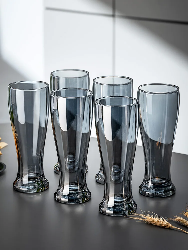 

Large Capacity Glass Beer Mug Set Creative Home High End Brewed Beer Cup Popular Luxury Tap Beer Glasses Nordic Style Beers G...