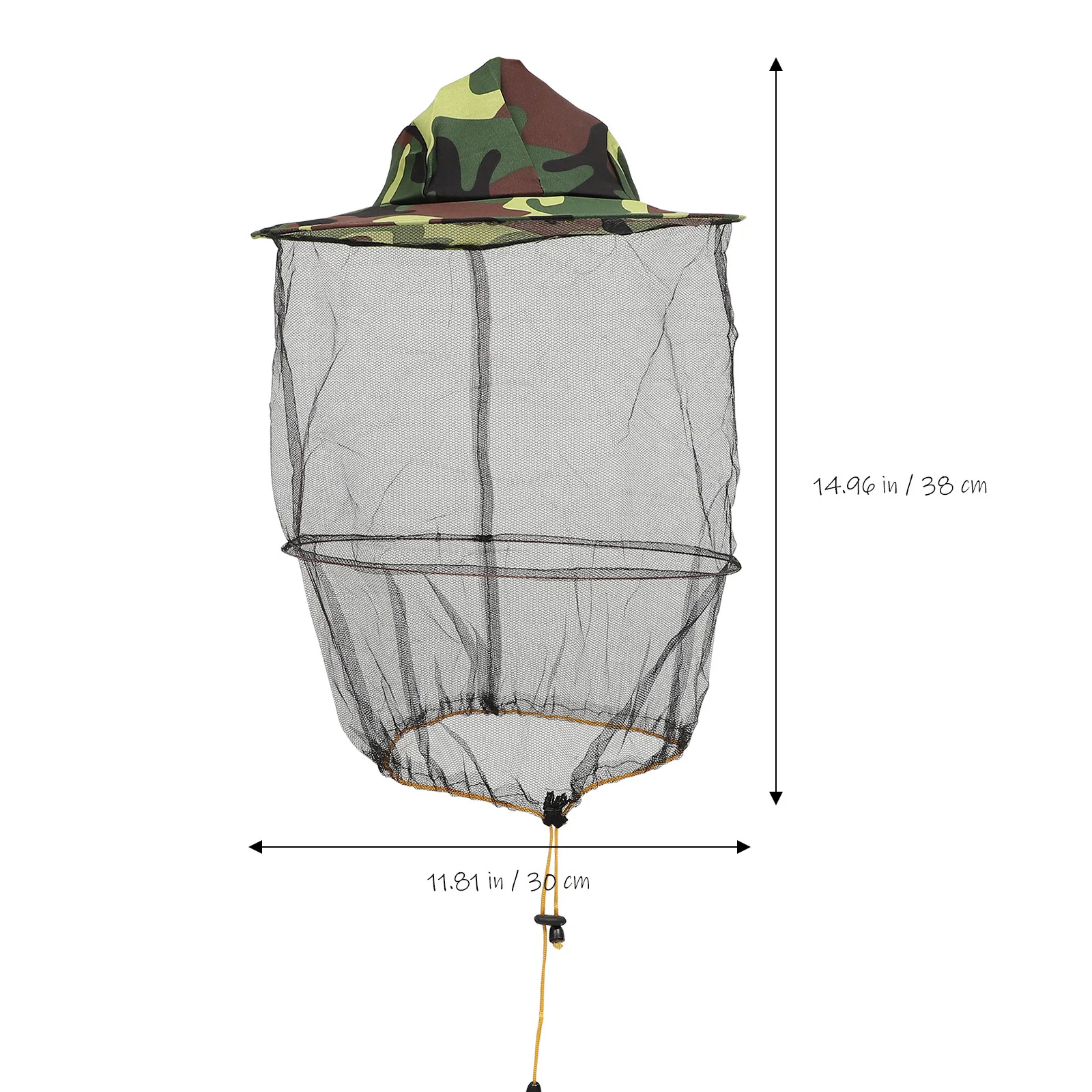 

2Pcs Bee Hat Anti Insect Face Protector Fine Mesh Net Elastic Neck Outdoor Mosquito Proof for Beekeeping Hunting Hiking