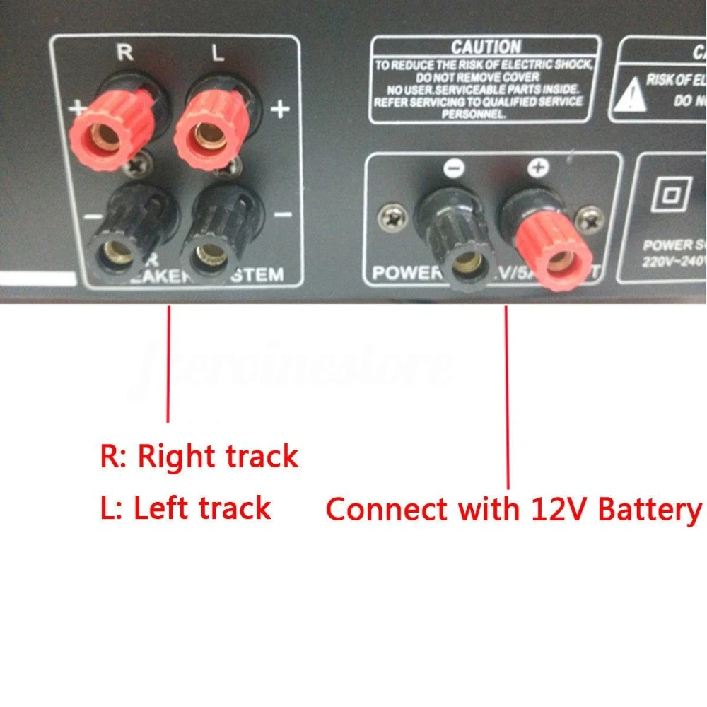 Bluetooth 2.0 Kanal 200W + 200W Audio-Leistungsverstärker HiFi-Verstärker 12V/220V AV-Leistungsverstärker Lautsprecher Fernbedienung für Auto und Zuhause – Detail 9
