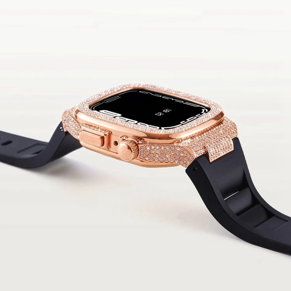 Premium TPU Strap for Apple Watch Ultra Metal Protective Case Set iWatch Series Ultra 3 2 1 49mm Anti-fall Sports Man Watch Band