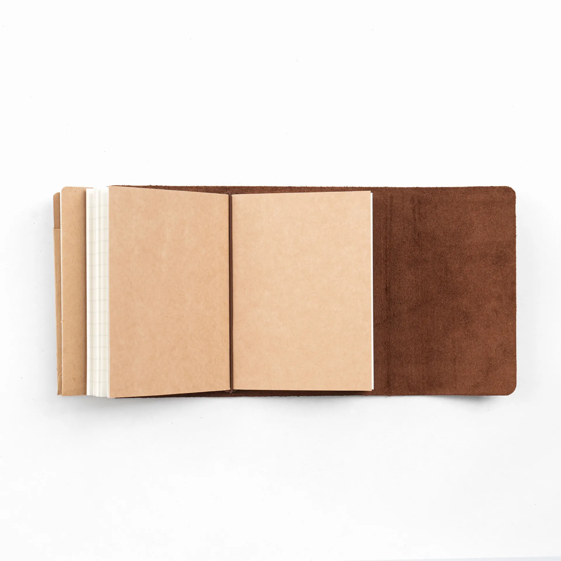 Neu eingetroffen: Triple Fold TN Traveler's Notebook, echtes Rindsleder, Vintage-Tagebuch, kreativer Notizblock, 22 x 12,5 x 3 cm – Detail 17