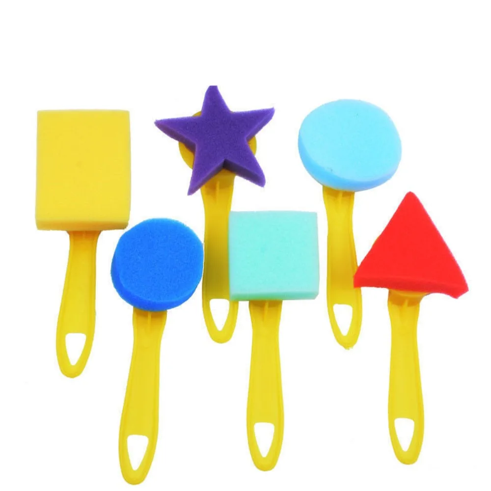 Seal Sponge Sponge Brush Set Gift Puzzle Enlightenment Drawing Toys DIY Graffiti Brush Children