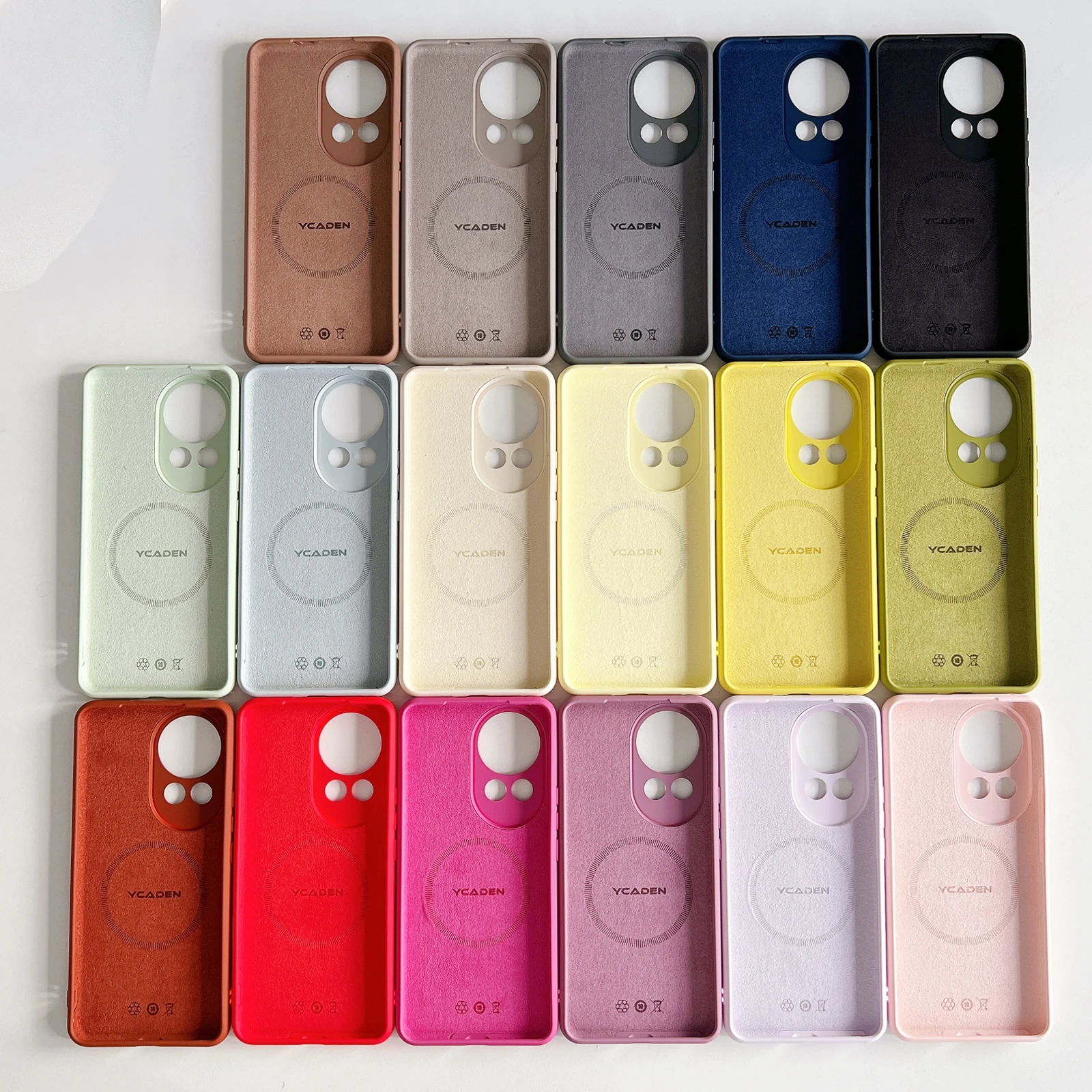 Wireless Charging Magnetic Soft Liquid Silicone Case For Huawei Nova 12 Pro 11 13 14 15 Ultra, Slim Skin Camera Protection Cover
