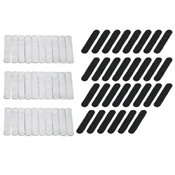 30pcs 50x10mm Golf Weighted Adhesive Lead Tape Adjustable Add Swing Weight for Golf Clubs Iron Putter Tennis Racket Black/silver