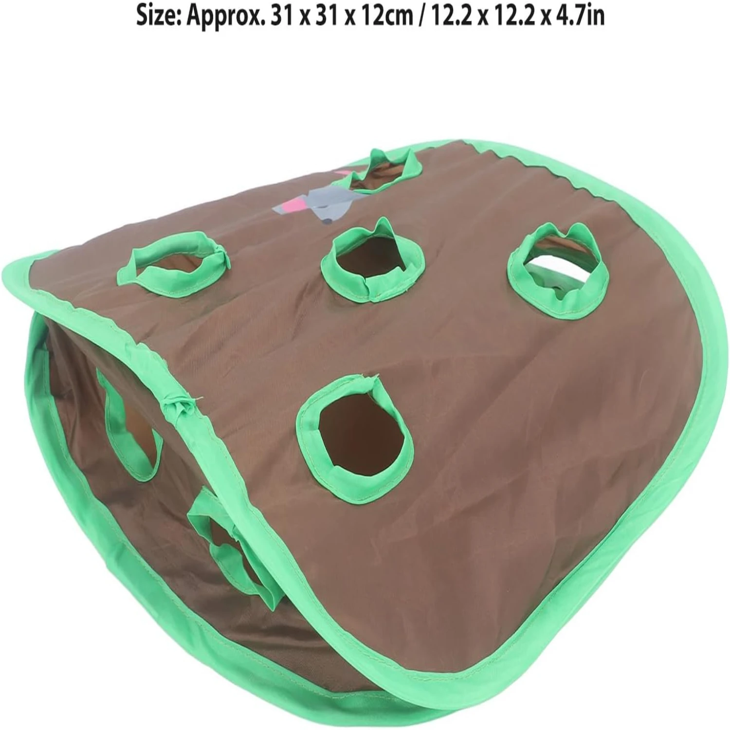 Exciting Interactive Nine-Hole Collapsible Awe-Inspiring Cat Tunnel Toy - Engaging Experience for Your Feline Friend - Promotes