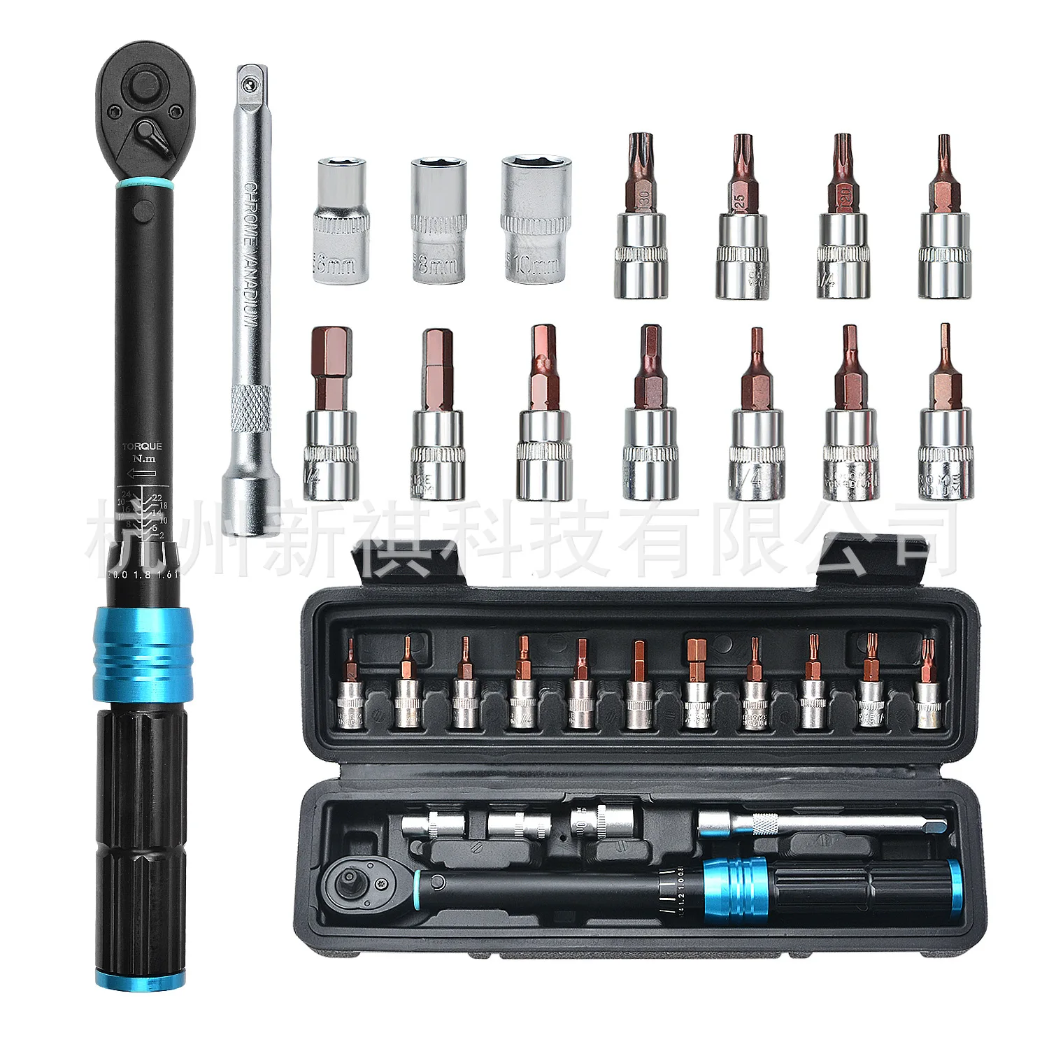 

Набор из 16 предметов, набор динамометрических ключей 1/4 2-24N.M, велосипедный ключ с храповым механизмом