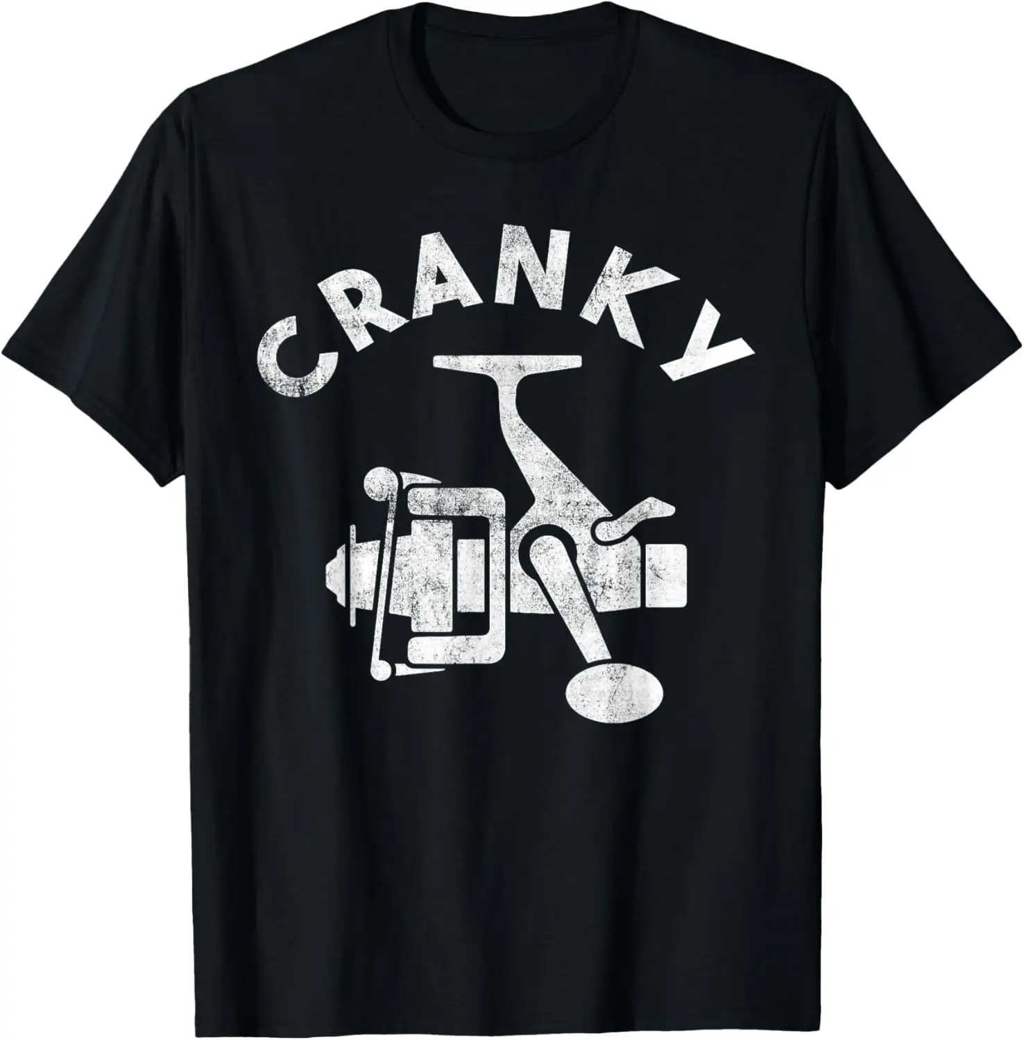 

Funny Cranky Fishing Vintage Fisherman Fathers Day T-Shirt