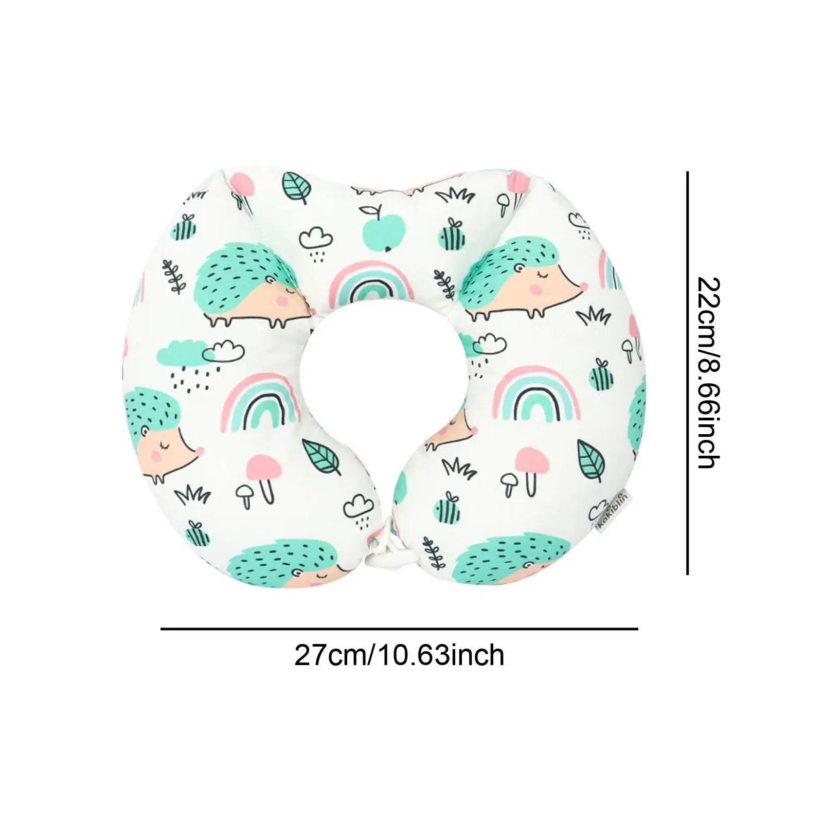 Baby Feeding Pillow Portable for Mom and Baby Multifunction Neck Pillow Cartoon Comfortable Support for Travel Car Home Outdoor
