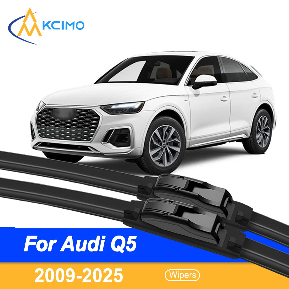 

For Audi Q5 2009-2025 Car Front Wiper Blade - All Weather Silent Windshield Wiper Accessories 2 Pieces