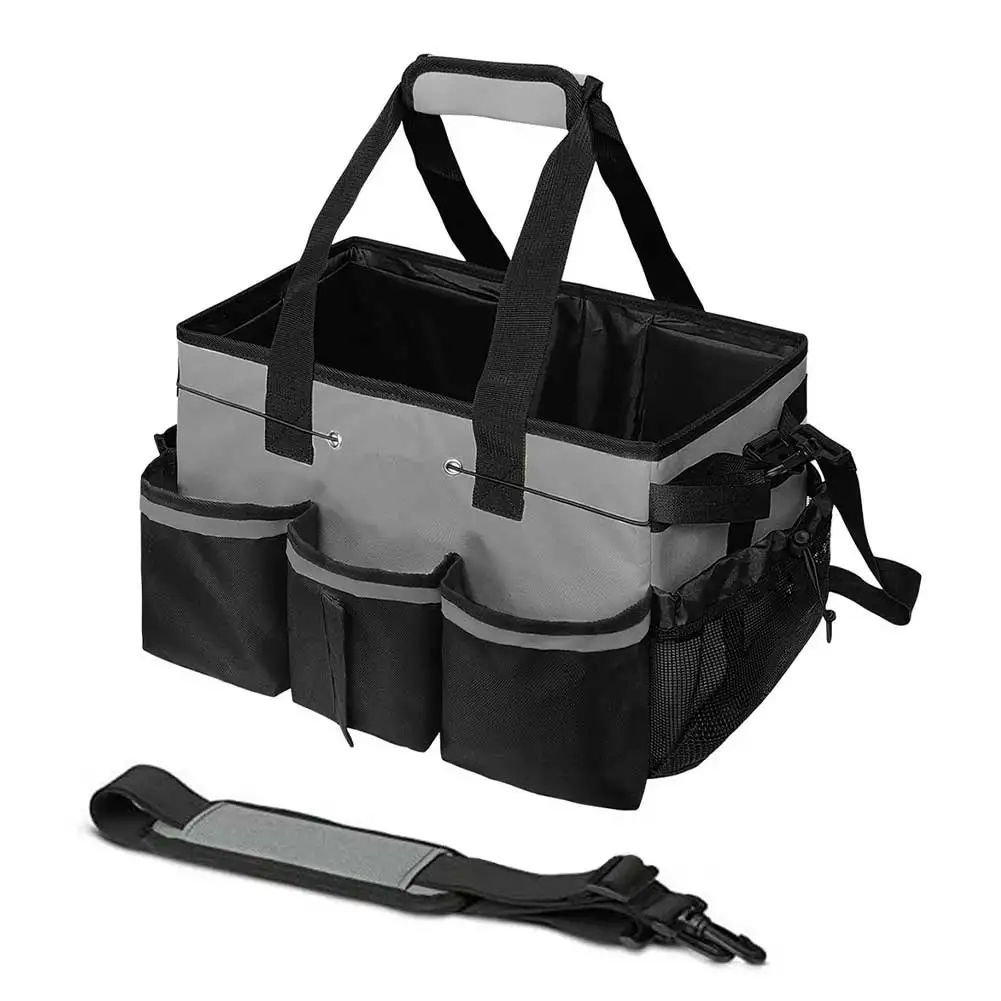 

Органайзер для чистящих средств, большая вместительная сумка для хранения, ткань Оксфорд, сумка для инструментов под раковиной, сумка-органайзер для инструментов для чистки автомобиля