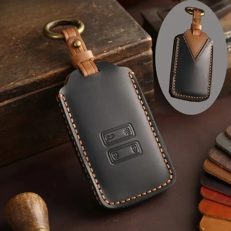 

Для Renault Captur Koleos Kadjar Zoe Arkana Espace Clio Megane Grand Scenic Sandero Dacia Duster Card кожаный чехол для ключей от автомобиля