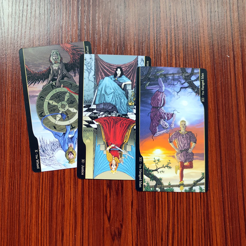 12CMX7CM Tarot Oppositions Wróżenie Karty Tarota z przewodnikiem Duży rozmiar Deska Talia Runy Wróżenie