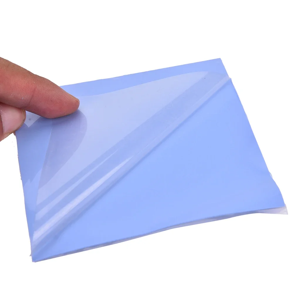

1pc Blue GPU CPU Heatsink Cooling Thermal Conductive Silicone Pad 100mmx100mmx0.5mm