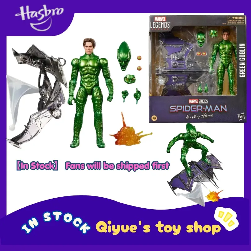 Caja Original Hasbro Marvel Legends Spider-Man Sin Camino a Casa Duende Verde Edición Deluxe Figura Articulada de 6 Pulgadas Coleccionable Regalo