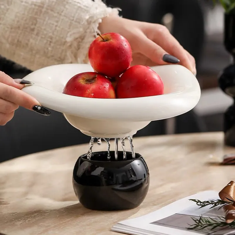 Coffee table household ornament high value dry fruit basket high-end light luxury good-looking high-end
