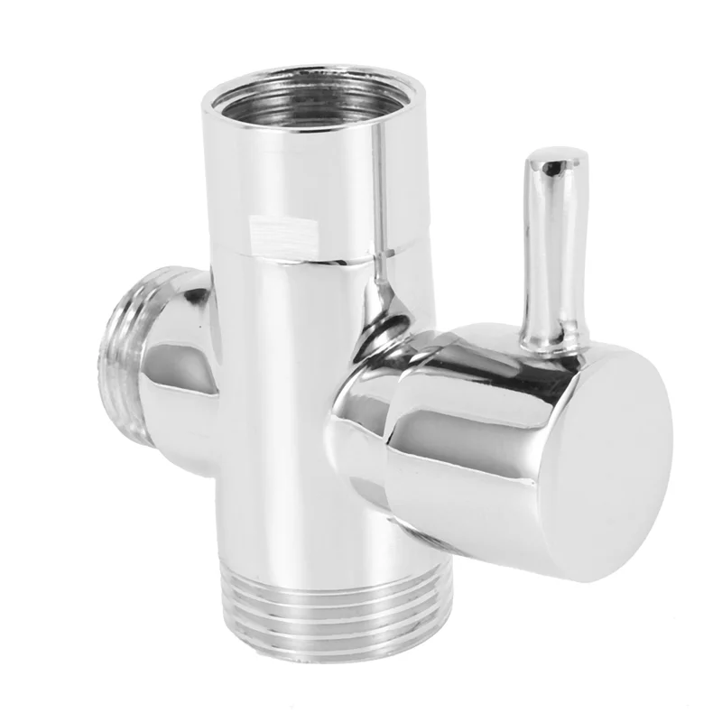 

ABRW-10X SOLID Diverter 3-Way Diverter Valve All 1/2 Inch IPS Shower System Spare Part, Copper Chrome Plating