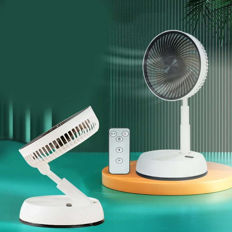 Ventilatore da tavolo portatile silenzioso ventilatore da tavolo pieghevole alimentato tramite USB a 3 velocità per la scrivania di casa camera da letto viaggi d'ufficio all'aperto