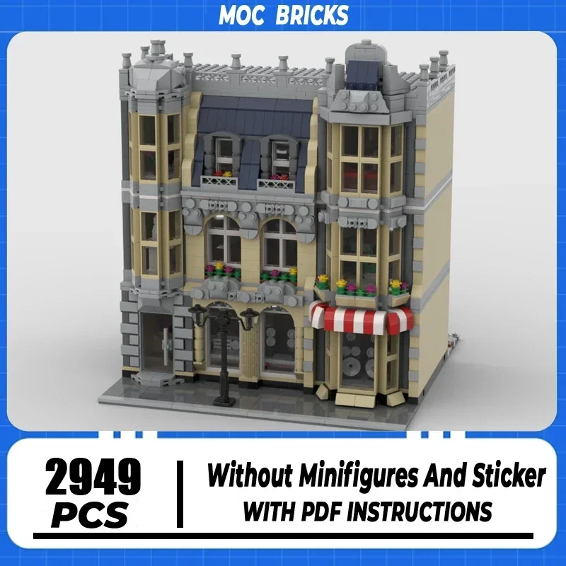 

City Street View Moc Building Block Modular Store for Electronic Devices Model Technology Brick DIY Assembly Toy Holiday Gift