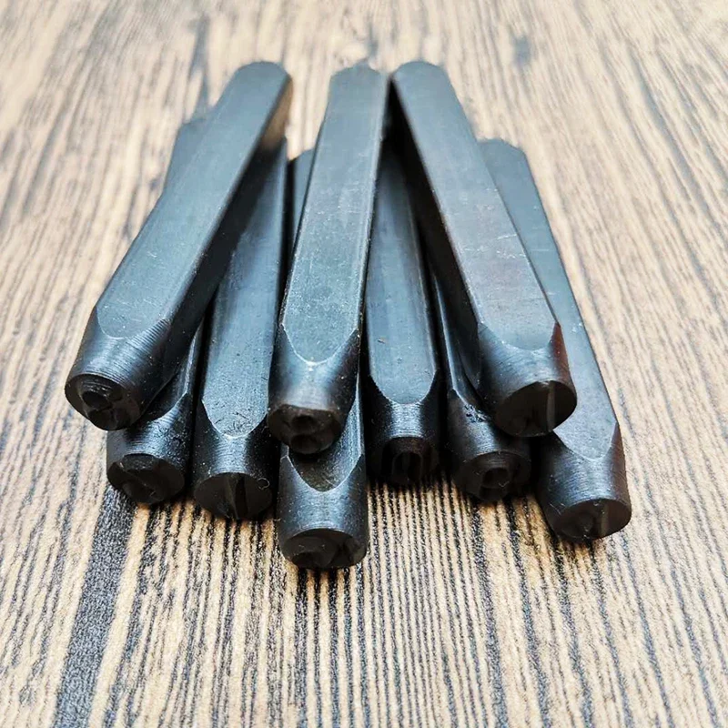 0-8 Numbers 9pcs/set Punch Leather Punching Hand Leather DIY Tool and Carving Seal 2/4/6MM Carbon Steel