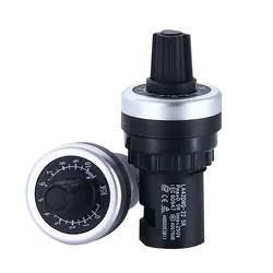 1K 2K 5K 10K 20k 50k 500k LA42DWQ-22 22mm Diameter Pots Rotary Potentiometer Converter Governor Inverter Resistance Switch