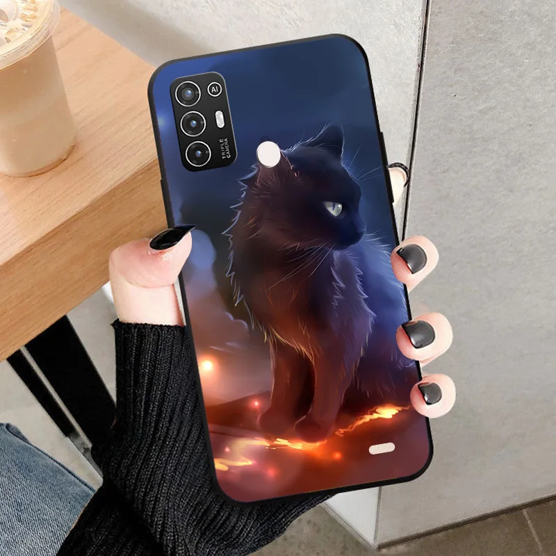 Soft Case For ZTE Blade A52 Shockproof Protective Back Cover For ZTE Blade A52 Fashion Painted TPU Silicone Phone Case Cover image 4