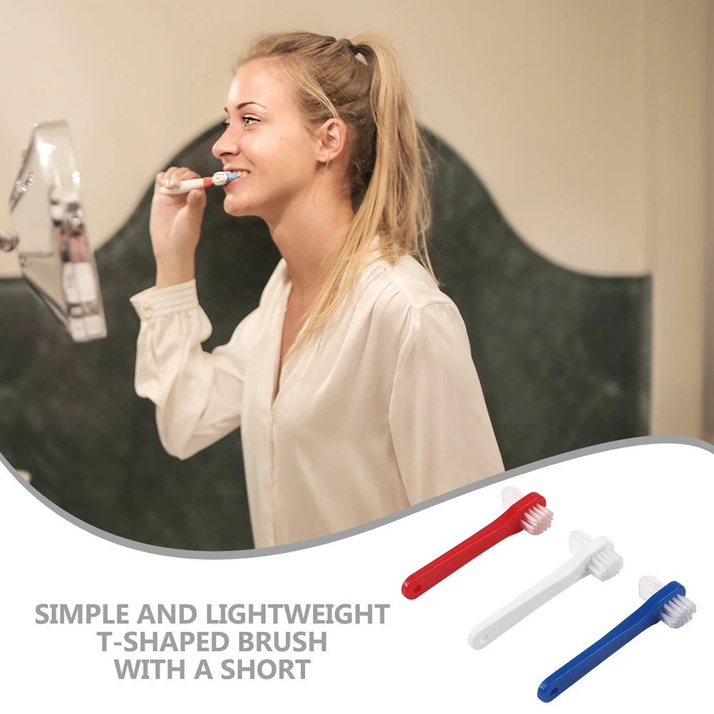 

3pcs Adult Toothbrush Small Soft Manual Cleaning Dental Brush for Denture Retainer Oral Hygiene Interdental Brush